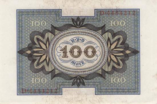 100 Mark 1920 ro.67a B/D